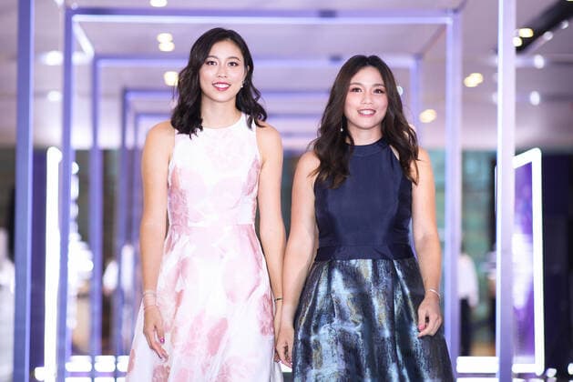 SHENZHEN, CHINA - OCTOBER 25: Chan Hao-ching (L) and Latisha Chan Yung-jan of Chinese Taipei attend 2019 WTA, Tennis Damen Finals Shenzhen Gala Evening & Draw Ceremony at Hilton Hotel on October 25, 2019 in Shenzhen, Guangdong Province of China.  Copyright: xVCGx CFP111256391966 