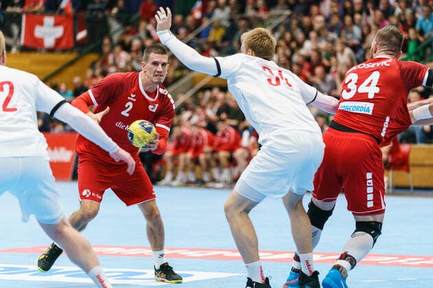25 10 2019, Aarau, Schachenhalle, Test match Switzerland Czech Republic, Andy Schmid Switzerland Aarau Schachenhalle Aargau Switzerland Copyright: xJustPictures.ch VedranxGalijasx