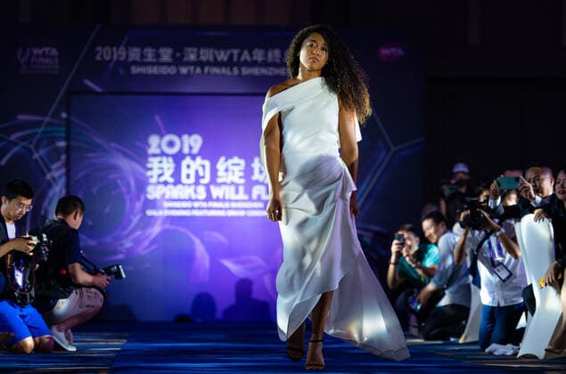 October 25, 2019, Shenzhen, CHINA: Naomi Osaka of Japan during the draw gala of the 2019 WTA, Tennis Damen Finals tennis tournament 2019 WTA Finals, Tennis, Shenzhen, China, Oct 25 - ZUMAa181 20191025_zaa_a181_082 Copyright: xAFP7x