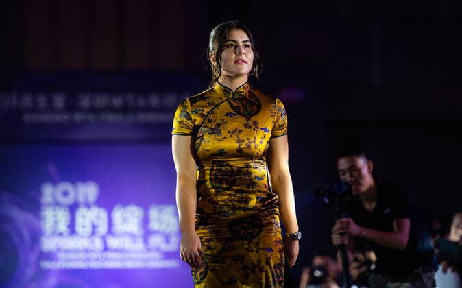 October 25, 2019, Shenzhen, CHINA: Bianca Andreescu of Canada during the draw gala of the 2019 WTA, Tennis Damen Finals tennis tournament 2019 WTA Finals, Tennis, Shenzhen, China, Oct 25 - ZUMAa181 20191025_zaa_a181_074 Copyright: xAFP7x