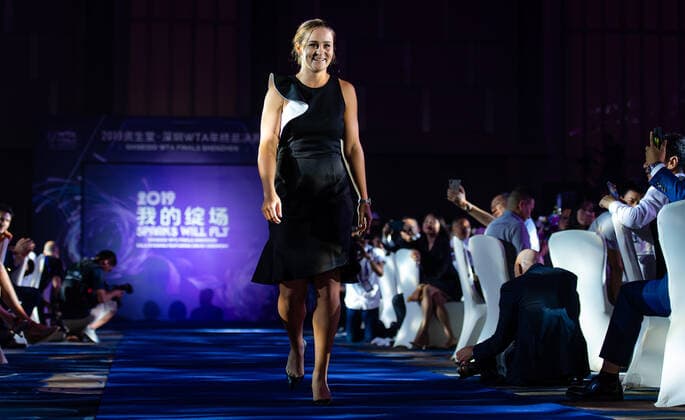 October 25, 2019, Shenzhen, CHINA: Ashleigh Barty of Australia during the draw gala of the 2019 WTA, Tennis Damen Finals tennis tournament 2019 WTA Finals, Tennis, Shenzhen, China, Oct 25 - ZUMAa181 20191025_zaa_a181_097 Copyright: xAFP7x