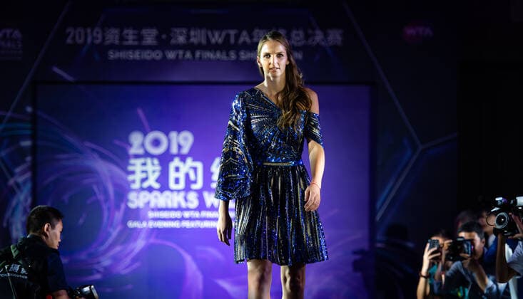 October 25, 2019, Shenzhen, CHINA: Karolina Pliskova of the Czech Republic during the draw gala of the 2019 WTA, Tennis Damen Finals tennis tournament 2019 WTA Finals, Tennis, Shenzhen, China, Oct 25 - ZUMAa181 20191025_zaa_a181_086 Copyright: xAFP7x