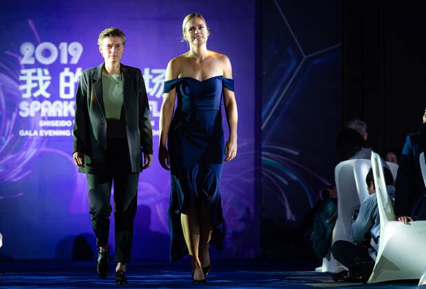 October 25, 2019, Shenzhen, CHINA: Demi Schuurs of the Netherlands & Anna-Lena Groenefeld of Germany during the draw gala of the 2019 WTA, Tennis Damen Finals tennis tournament 2019 WTA Finals, Tennis, Shenzhen, China, Oct 25 - ZUMAa181 20191025_zaa_a181_101 Copyright: xAFP7x