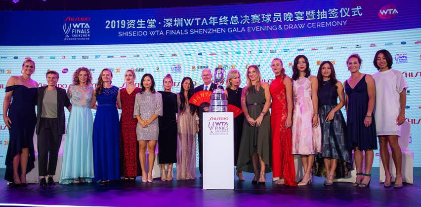 October 25, 2019, Shenzhen, CHINA: Doubles Class of 2019 during the draw gala of the 2019 WTA, Tennis Damen Finals tennis tournament 2019 WTA Finals, Tennis, Shenzhen, China, Oct 25 - ZUMAa181 20191025_zaa_a181_124 Copyright: xAFP7x