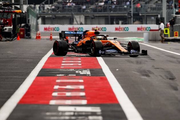 British driver Lando Norris, of the McLaren team, takes part in the second free practice of the Mexico s Formula One Grand Prix, in Mexico City, Mexico, 25 October 2019. The Grand Prix of Mexico will take place on 27 October. Mexican Formula One Grand Prix !ACHTUNG: NUR REDAKTIONELLE NUTZUNG!  Copyright: xJosexMendezx AME5573 20191026-637076461894481378