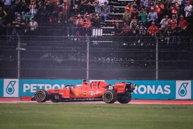 Monegasque driver Charles Leclerc, of the Ferrari team, takes part in the second free practice of the Mexico s Formula One Grand Prix, in Mexico City, Mexico, 25 October 2019. The Grand Prix of Mexico will take place on 27 October. Mexican Formula One Grand Prix !ACHTUNG: NUR REDAKTIONELLE NUTZUNG!  Copyright: xDavidxGuzmanx AME5557 20191026-637076463794013876
