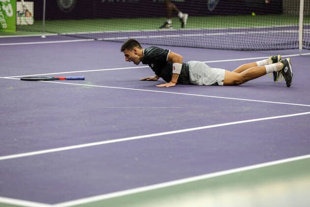 Bernabe ZAPATA MIRALLES ESP , semi-final day, Tennis Challenger Hamburg 2019, ATP Challenger Tour, Hamburg, 26 10 2019,