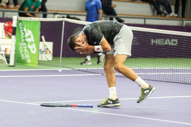 Bernabe ZAPATA MIRALLES ESP , semi-final day, Tennis Challenger Hamburg 2019, ATP Challenger Tour, Hamburg, 26 10 2019,