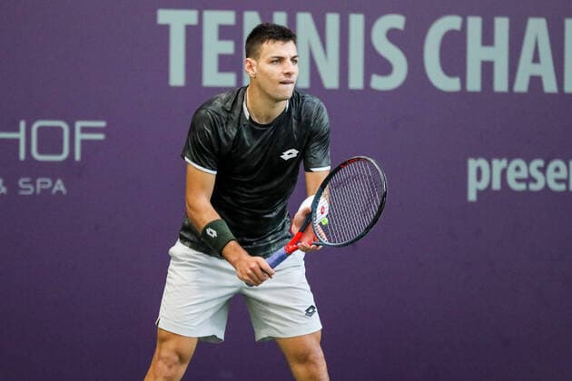 Bernabe ZAPATA MIRALLES ESP , semi-final day, Tennis Challenger Hamburg 2019, ATP Challenger Tour, Hamburg, 26 10 2019,