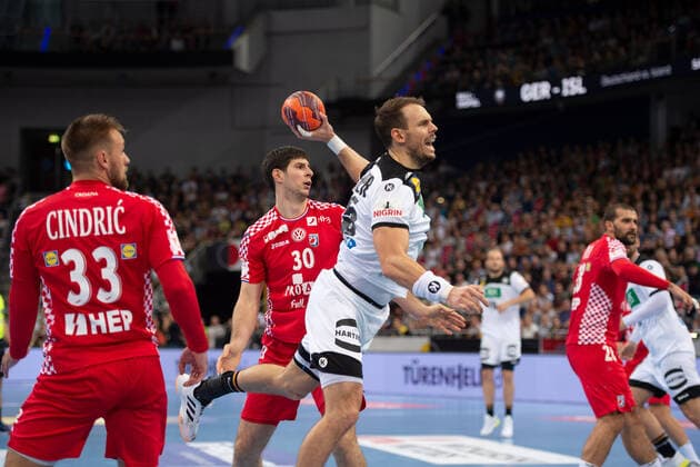 Hanover, Germany 26 10 2019 Day of Handball 2019 International match Germany vs Croatia M Kai Häfner Germany Hanover Lower Saxony Germany TUI Arena
