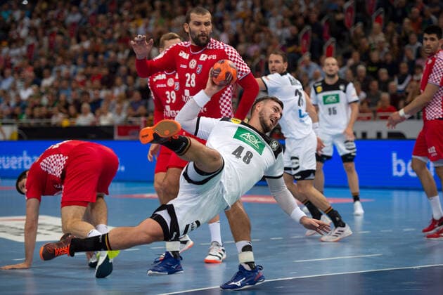 Hanover, Germany 26 10 2019 Day of Handball 2019 International match Germany vs Croatia M Jannik Kohlbacher Germany Hanover Lower Saxony Germany TUI Arena