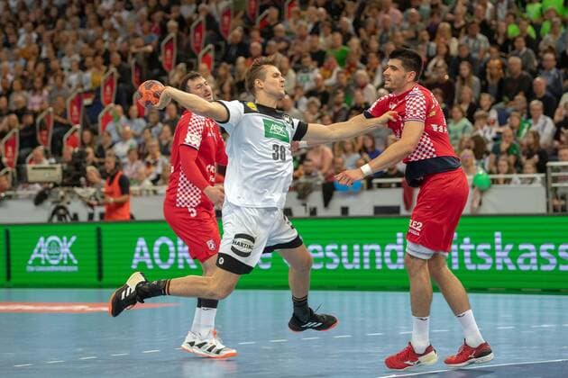 Handball Hanover 26 10 2019 International Handball Day Germany GER Croatia CRO Fabian Böhm Germany, No 38 Bohm Boehm
