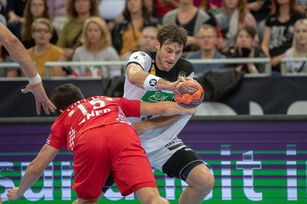 Handball Hannover 26 10 2019 International Handball Day Germany GER Croatia CRO Uwe Gensheimer Germany, No 03 Fran Mileta Croatia, No 15