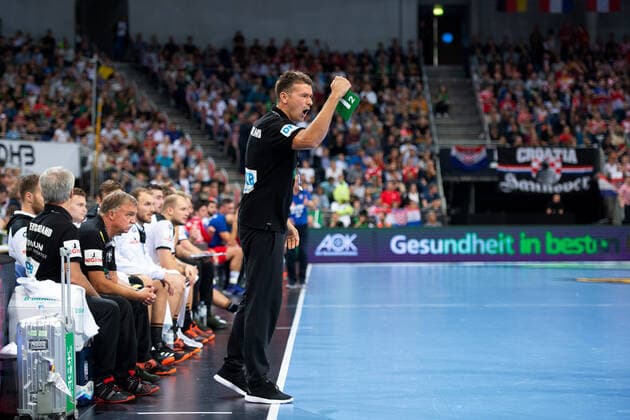 Hannover, Germany 26 10 2019 Day of Handball 2019 International match Germany vs. Croatia Christian Prokop Trainer Germany Hannover Lower Saxony Germany TUI Arena
