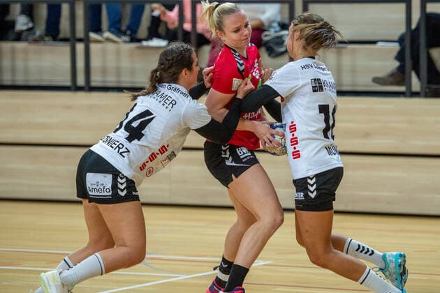 Julia Redder SV Union Halle is winning SV Union Halle Neustadt Wildcats vs HSV Solingen Gräfrath 76 Handball 2 Bundesliga season 2019 2020 Copyright xVIADATAx xHolgerxJohnx Halle Saale Sachsen Anhalt Germany