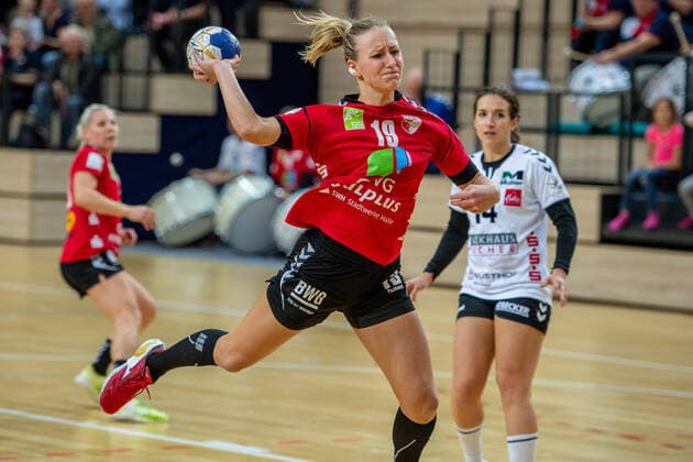 Lea Gruber SV Union Halle SV Union Halle Neustadt Wildcats vs HSV Solingen Gräfrath 76 Handball 2 Bundesliga Season 2019 2020 Copyright xVIADATAx xHolgerxJohnx Halle Saale Sachsen Anhalt Germany