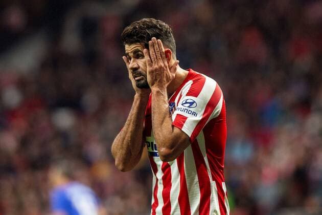 Atletico de Madrid s striker Diego Costa reacts during a Spanish LaLiga soccer match between Atletico Madrid and Athletic Bilbao played at the Wanda Metropolitano stadium in Madrid, Spain, 26 October 2019. Atletico Madrid vs Athletic Bilbao !ACHTUNG: NUR REDAKTIONELLE NUTZUNG!  Copyright: xRodrigoxJimenezx GRAF7533 20191026-637077291294058047