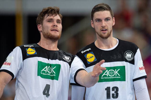 Hannover, Germany 26 10 2019 Day of Handball 2019 International match Germany vs Croatia L R Johannes Golla Germany , Hendrik Pekeler Germany Hannover Lower Saxony Germany TUI Arena