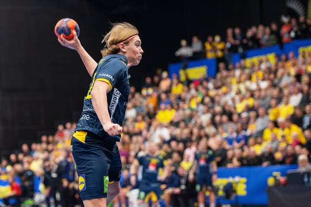 191027 Valter Chrintz of Sweden during the international friendly Handball match between Sweden and Iceland on October 27, 2019 in Karlskrona Photo Magnus Lejhall BILDBYRAN Cop 214 handball handball sweden island Sverige 2019,  Copyright: MAGNUSxLEJHALL BB191027MH003