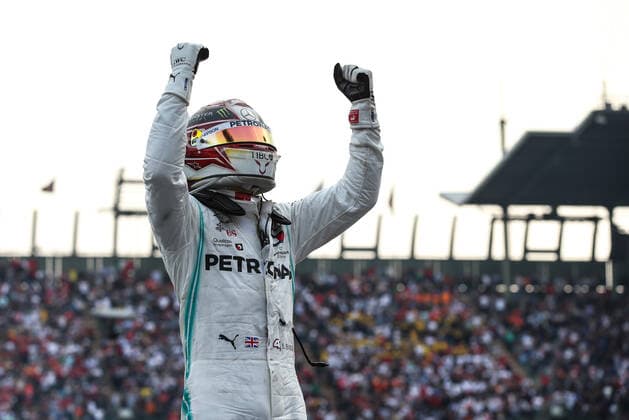 Photo4 LaPresse 27 10 2019 Mexico City, Mexico Grand Prix Formula One Mexico 2019 In the pic: Lewis Hamilton (GBR) Mercedes AMG F1 W10 race winner and 2019 world champion  Copyright: xPhoto4 LaPressex