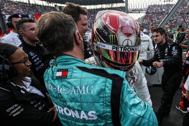 Photo4 LaPresse 27 10 2019 Mexico City, Mexico Grand Prix Formula One Mexico 2019 In the pic: Lewis Hamilton (GBR) Mercedes AMG F1 W10 race winner and 2019 world champion  Copyright: xPhoto4 LaPressex
