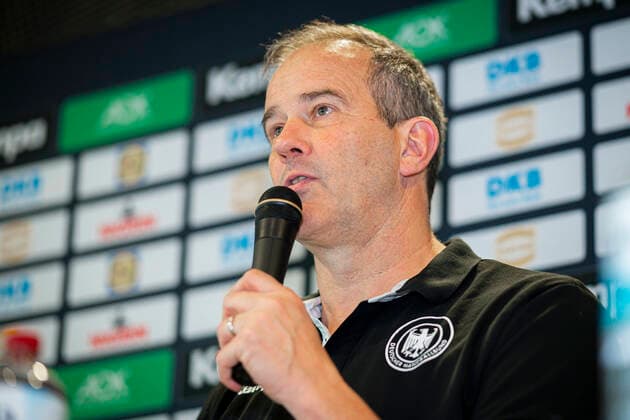 Stuttgart, Germany 29 October 2019 DHB Womens Press Conference WM Japan Coach Henk Groener Germany Stuttgart Scharrena Baden Württemberg Germany