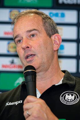 Stuttgart, Germany 29 October 2019 DHB Womens Press Conference WM Japan Coach Henk Groener Germany Stuttgart Scharrena Baden Württemberg Germany