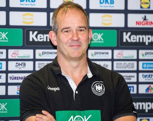 National Coach Henk Groener DHB Press Conference Stuttgart SCHARRena 2019 10 29 Announcement WM Squad WM Squad Handball German Handball Federation Stuttgart 29 10 19 Handball Press Conference , Stuttgart Baden Wuerttemberg Germany