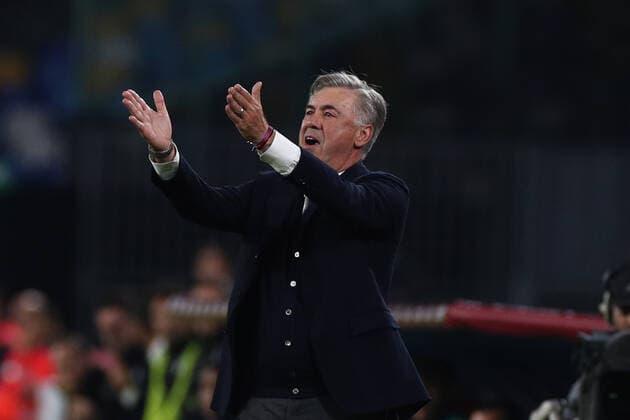 Carlo Ancelotti coach of Napoli gestures Napoli 30-10-2019 Stadio San Paolo Football Serie A 2019 2020 SSC Napoli - Atalanta BC Photo Cesare Purini Insidefoto cesarexpurini