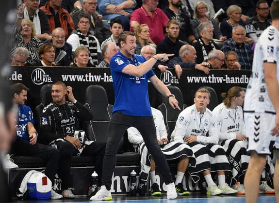 THW Trainer Filip Jicha, Handball Bundesliga, Liqui Moly HBL, Men, 11 Matchday, THW Kiel vs Melsungen, 31 10 19 Kiel Sparkassen Arena Schleswig Holstein Germany