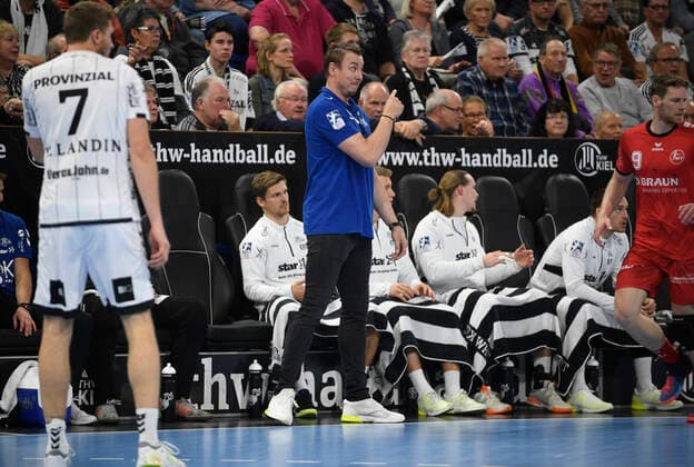 THW Trainer Filip Jicha, Handball Bundesliga, Liqui Moly HBL, Men, 11 Matchday, THW Kiel vs Melsungen, 31 10 19 Kiel Sparkassen Arena Schleswig Holstein Germany