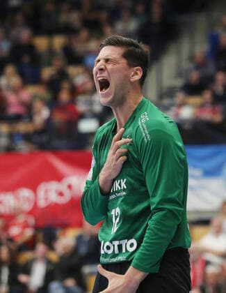 Martin Tomovski Ludwigshafen, 12 after a throw held at the game TSG Ludwigshafen Friesenheim vs. Bergischer HC in the 1 Handball Bundesliga on 31 10 2019, TSG Ludwigshafen Friesenheim Bergischer HC, Handball, 1 Bundesliga, 31 10 2019 Ludwigshafen Copyright: xEibner-Pressefotox xMichaelxBermx