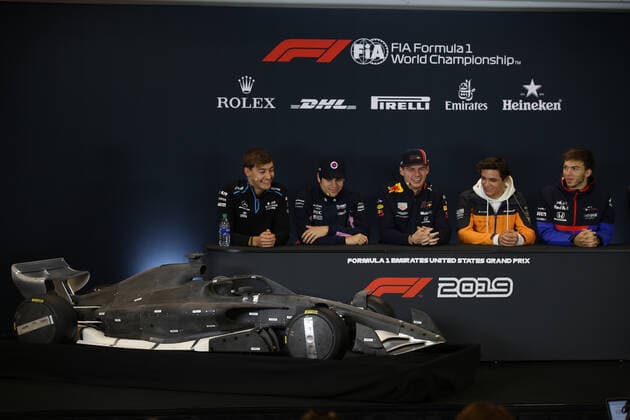 Photo4 LaPresse 31 10 2019 Austin, USA Grand Prix Formula One USA 2019 In the pic: Official Fia press conference, PK, Pressekonferenz  Copyright: xPhoto4 LaPressex