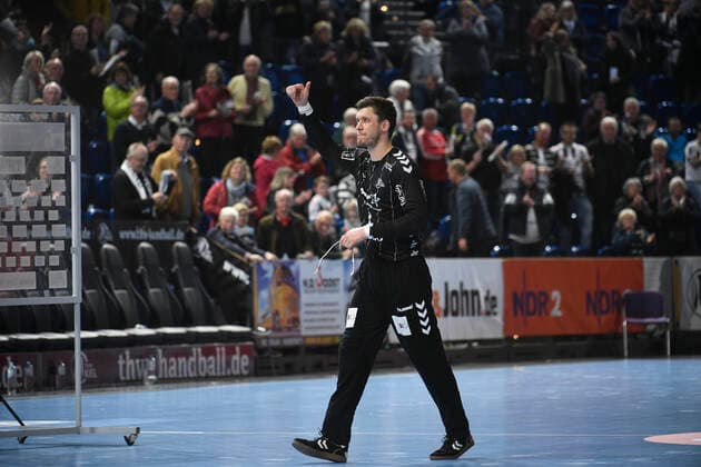 Niklas Landin Jacobsen THW Kiel , Handball Bundesliga, Liqui Moly HBL, Men, 11 Matchday, THW Kiel vs Melsungen, 31 10 19 Kiel Sparkassen Arena Schleswig Holstein Germany
