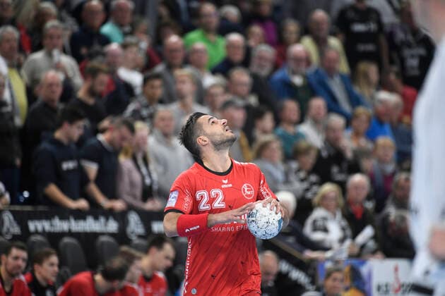 Michael Allendorf Melsungen , , Handball Bundesliga, Liqui Moly HBL, Men, 11 Matchday, THW Kiel vs Melsungen, 31 10 19 Kiel Sparkassen Arena Schleswig Holstein Germany