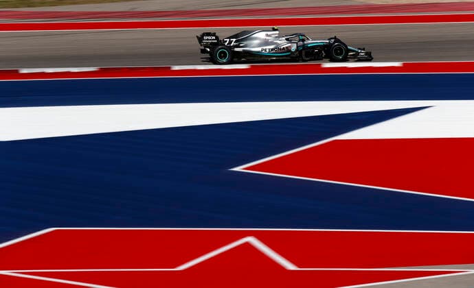 Motorsports: FIA Formula One World Championship, WM, Weltmeisterschaft 2019, Grand Prix of United States, 77 Valtteri Bottas (FIN, Mercedes AMG Petronas Motorsport), Austin United States of America