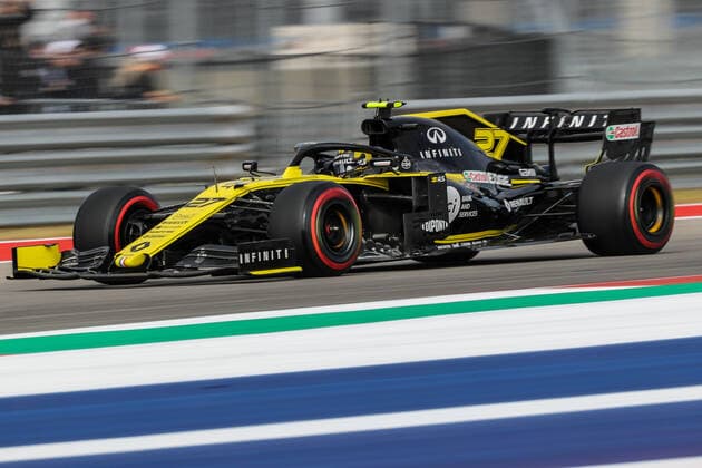 November 2, 2019, Austin, Texas, U.S: Renault driver Nico Hulkenberg (27) of Germany in action during the Formula 1 Emirates United States Grand Prix practice session held at the Circuit of the Americas racetrack in Austin,Texas. Motorsports 2019 - Formula 1 Emirates United States Grand Prix - ZUMAw300 20191102_zaf_w300_011 Copyright: xDanxWozniakx