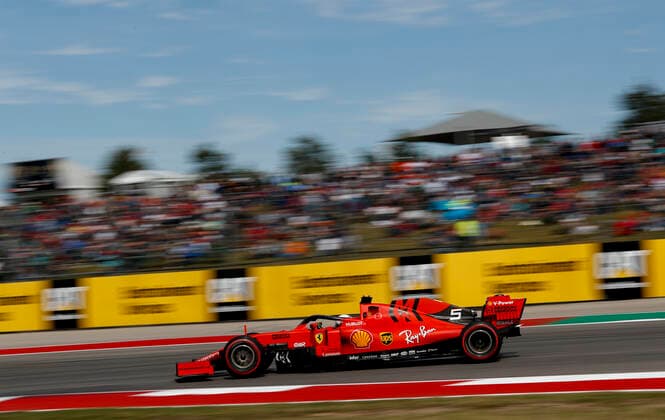 Motorsports: FIA Formula One World Championship, WM, Weltmeisterschaft 2019, Grand Prix of United States, 5 Sebastian Vettel (GER, Scuderia Ferrari Mission Winnow), Austin United States of America