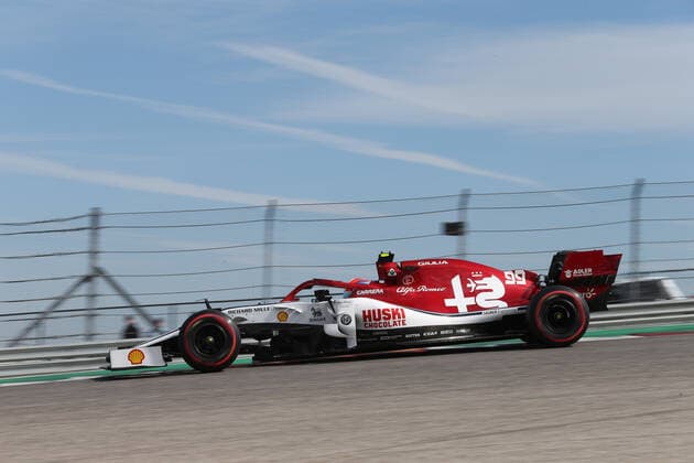 Photo4 LaPresse 02 11 2019 Austin, USA Grand Prix Formula One USA 2019 In the pic: free practice 3, Antonio Giovinazzi (ITA) Alfa Romeo Racing C38  Copyright: xPhoto4 LaPressex