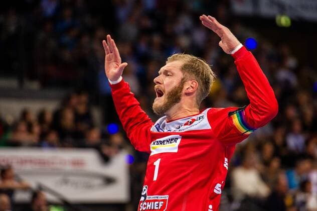 Bitter, Johannes TVB Stuttgart 1 TVB 1898 Stuttgart SG Flensburg Handewitt HBL LIQUI MOLY Handball Bundesliga Porsche Arena Stuttgart Baden Wuerttemberg Germany at the match in the Handball Bundesliga, TVB 1898 Stuttgart SG Flensburg Handewitt Stuttgart 02 11 19 Handball Stuttgart 02 11 19 Handball , Stuttgart Baden Wuerttemberg Germany
