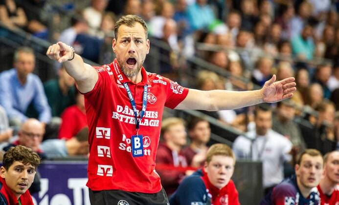 Machulla Maik SG Flensburg Handewitt C1 TVB 1898 Stuttgart SG Flensburg Handewitt HBL LIQUI MOLY Handball Bundesliga Porsche Arena Stuttgart Baden Wuerttemberg Germany at the match in the Handball Bundesliga, TVB 1898 Stuttgart SG Flensburg Handewitt Stuttgart 02 11 19 Handball Stuttgart 02 11 19 Handball , Stuttgart Baden Wuerttemberg Germany