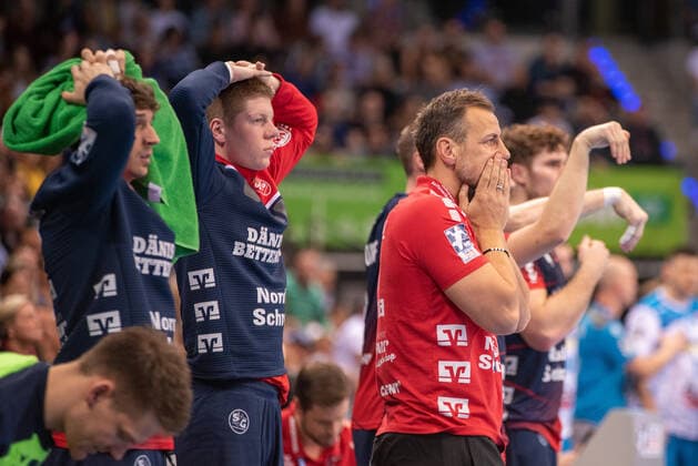 Coach Maik Machulla SG Flensburg Handewitt Germany, Stuttgart, 02 11 2019, HaBa, BuLi TVB 1898 Stuttgart vs. SG Flensburg Handewitt, Porsche Arena