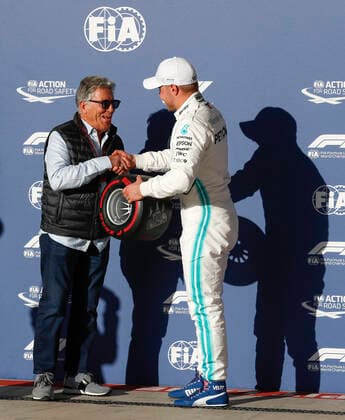 Motorsports: FIA Formula One World Championship, WM, Weltmeisterschaft 2019, Grand Prix of United States, Mario Andretti, 77 Valtteri Bottas (FIN, Mercedes AMG Petronas Motorsport), Austin United States of America