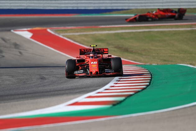 2nd November 2019; Circuit of the Americas, Austin, Texas, United States of America; Formula 1 United Sates Grand Prix, qualifying day; Scuderia Ferrari, Charles Leclerc - Editorial Use  ActionPlus12183789 LeannexBoon