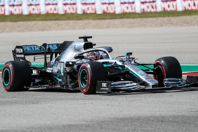 November 2, 2019, Austin, Texas, U.S: Mercedes AMG Petronas Motorsport driver Lewis Hamilton (44) of Great Britain in action during the Formula 1 Emirates United States Grand Prix qualifying session held at the Circuit of the Americas racetrack in Austin,Texas. Motorsports 2019 - Formula 1 Emirates United States Grand Prix - ZUMAw300 20191102_zaf_w300_070 Copyright: xDanxWozniakx