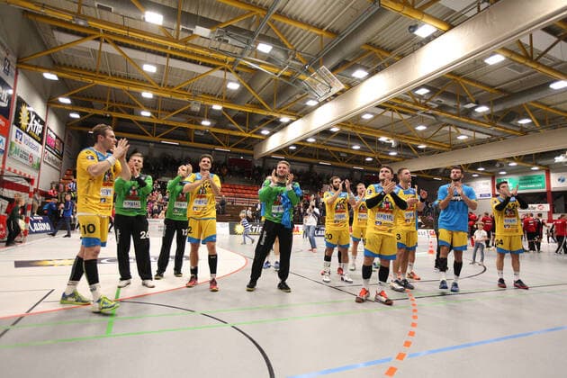 Jubilation at HSG Konstanz GER, Handball, 2 Bundesliga, TuS N Luebbecke against HSG Konstanz, 02 11 2019 Luebbecke Copyright: xStrohdiekx Eibner-Pressefotox EP_jsk