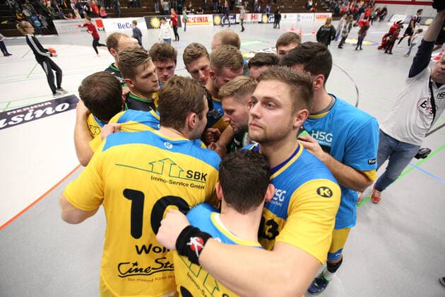 Final circle rear HSG Konstanz GER, Handball, 2 Bundesliga, TuS N Luebbecke against HSG Konstanz, 02 11 2019 Luebbecke Copyright: xStrohdiekx Eibner-Pressefotox EP_jsk