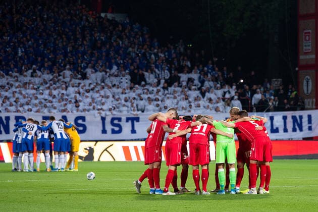Union Berlin vs Hertha BSC, 02 10 2019, DFL regulations prohibit any use of photographs as image sequences and or quasi video, GER, Berlin, 02 11 19, Union Berlin vs Hertha BSC, Football, DFL, Berlin Copyright: xUwexKochx EP_EER