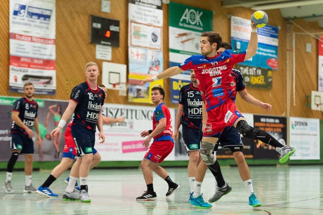 v li Sascha Marquardt SG H2Ku Herrenberg 18 , Moritz Bittner TSG Soeflingen 10 , SG H2Ku Herrenberg vs TSG Soeflingen, Handball, BWOL, Men, GER, 02 11 2019, SG H2Ku Herrenberg vs TSG Soeflingen, Handball, BWOL, Men, GER, 02 11 2019 Herrenberg Copyright: xEibner-Pressefoto WolfgangxFrankx sgh