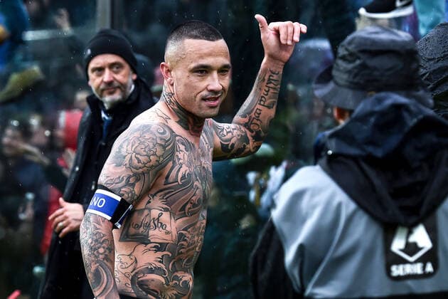 Bilder des Jahres 2019, Sport 11 November Sport Themen der Woche KW44 Db Bergamo 03 11 2019 - campionato di calcio serie A Atalanta-Cagliari foto Daniele Buffa Image nella foto: Radja Nainggolan 